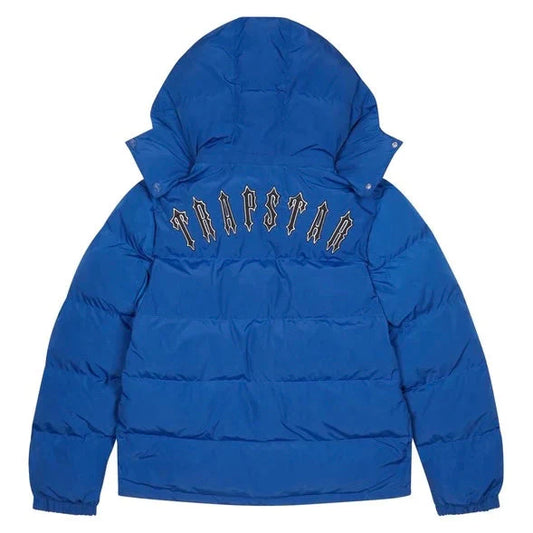 Trapstar Irongate Detachable Dazzling Blue Hooded Puffer Jacket