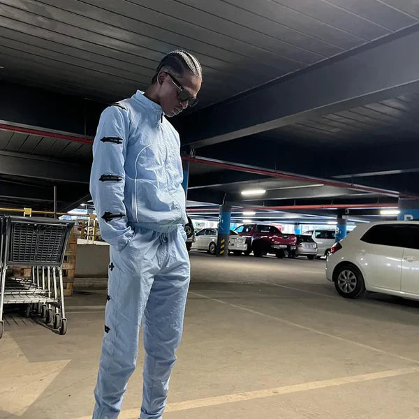 Trapstar Irongate CASHMERE Blue Black Shellsuit 2.0 Jacket