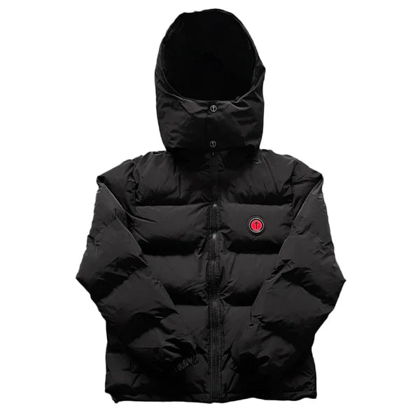 Trapstar Irongate Puffer Jacket Red/Black Detachable Hood