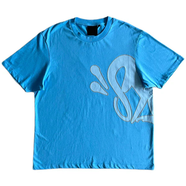Syna World "Syna Logo" Blue & Gray Tee