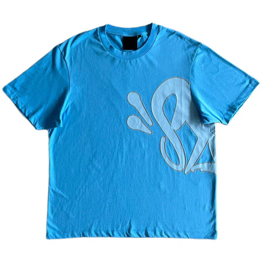 Syna World "Syna Logo" Blue & Gray Tee