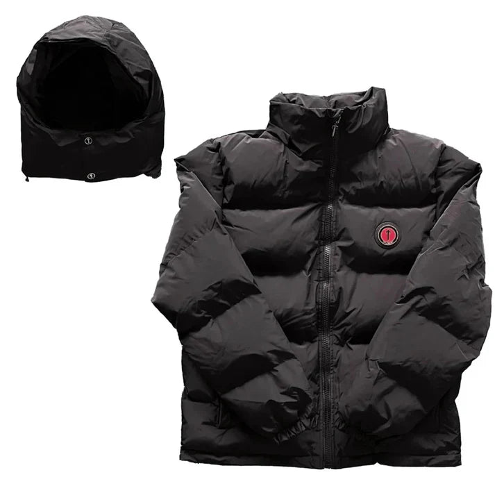 Trapstar Irongate Puffer Jacket Red/Black Detachable Hood