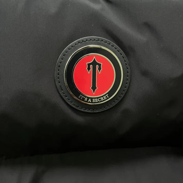 Trapstar Irongate Puffer Jacket Red/Black Detachable Hood
