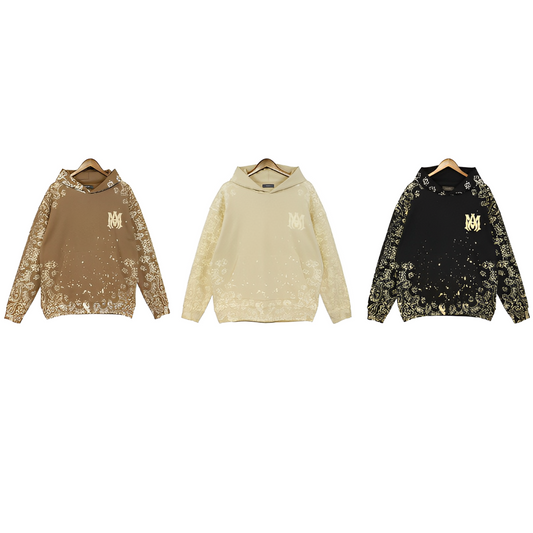 Amiri Bandana Bleach All Over Hoodie