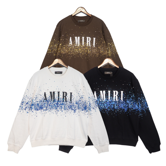 Amiri Crystal Splash Sweater