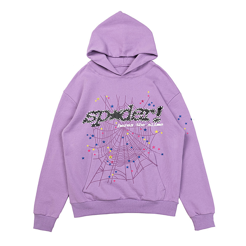 Sp5der Acai Hoodie 'Purple'