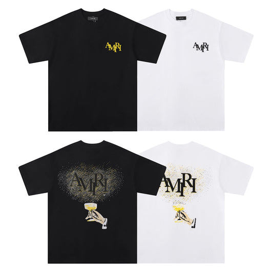 Amiri Crystal Champagne Tee
