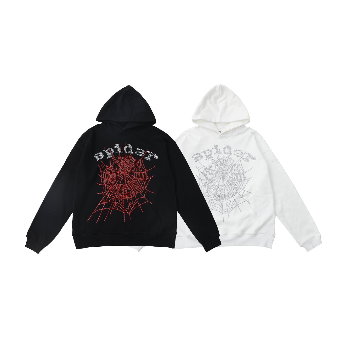 Sp5der OG Rhinestone Logo Hoodie
