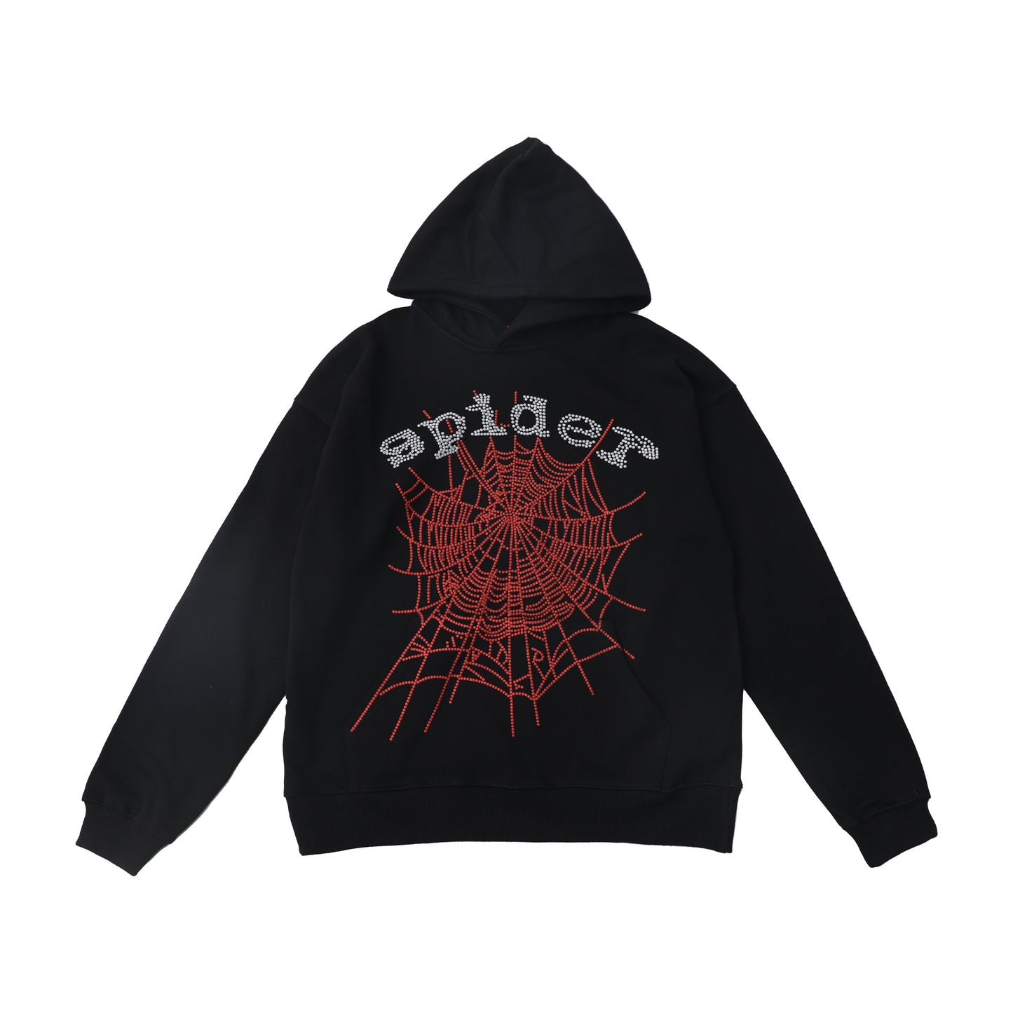 Sp5der OG Rhinestone Logo Hoodie