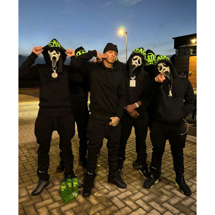Syna World Logo Tracksuit [Black/Green]