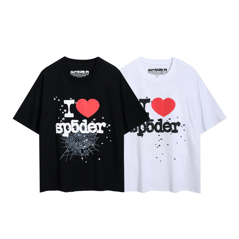 Sp5der "I <3 Sp5der" Tee [Black & White]