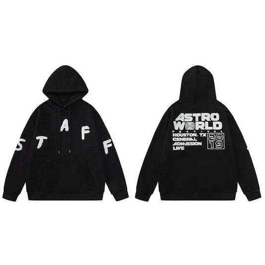 Travis Scott Cactus Jack Festival Staff Hoodie [Black]