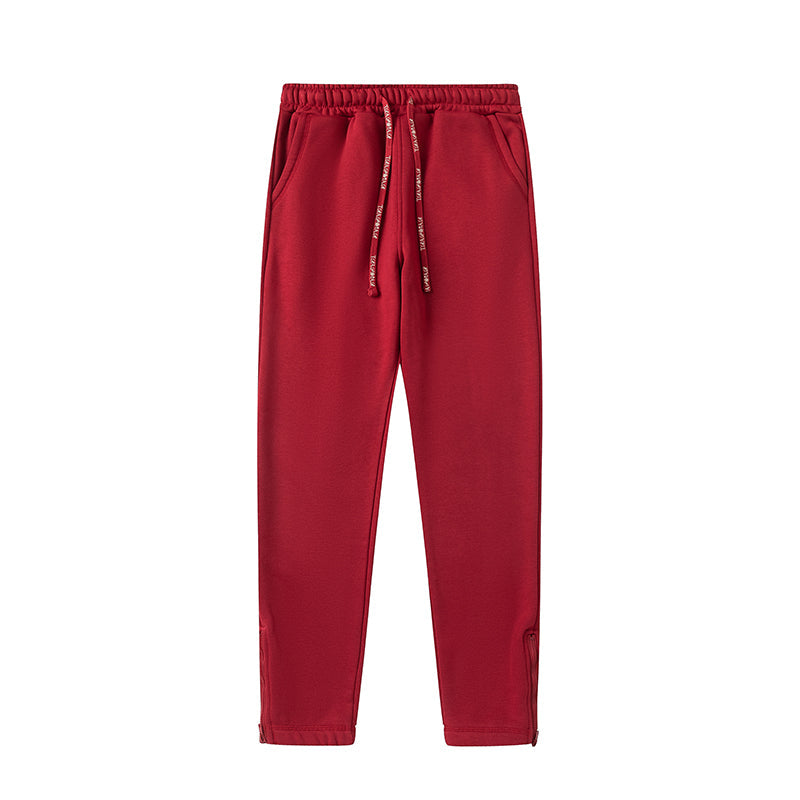 Trapstar Script Zip Through Hoodie Tracksuit [Red]