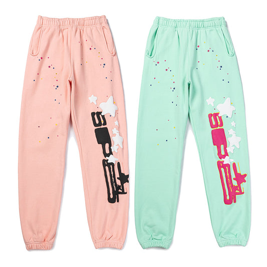 Sp5der SP5 Sweatpants [Pink & Green]