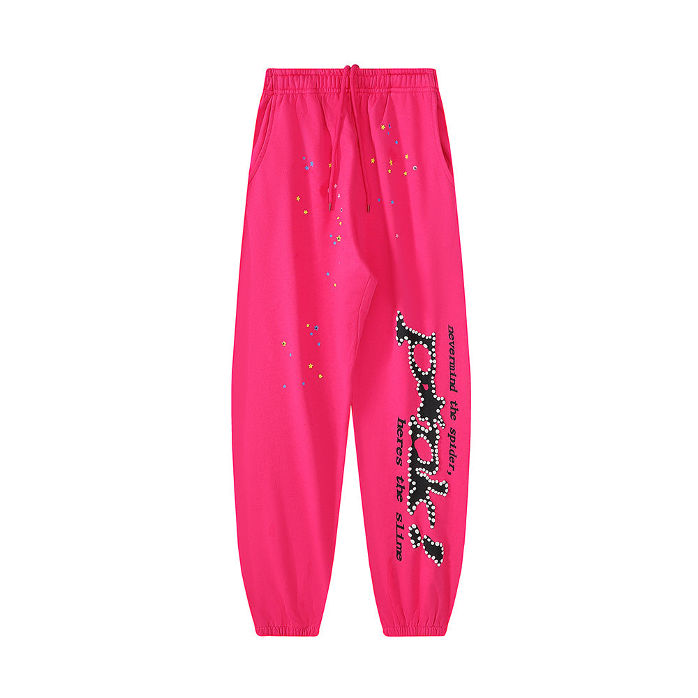 Sp5der P*nk Tracksuit [Black & Pink]