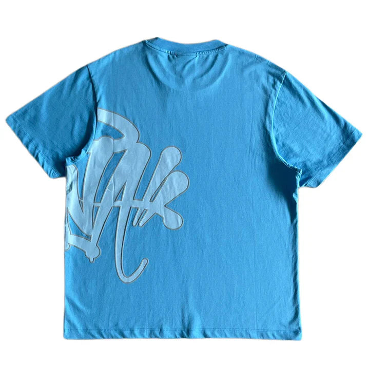 Syna World "Syna Logo" Blue & Gray Tee