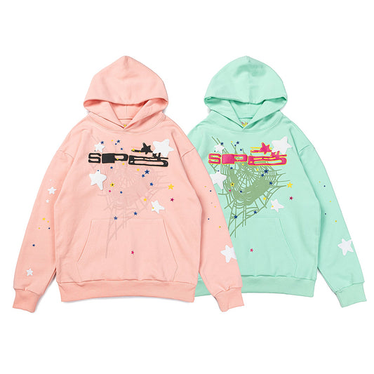 Sp5der SP5 Hoodie [Pink & Green]