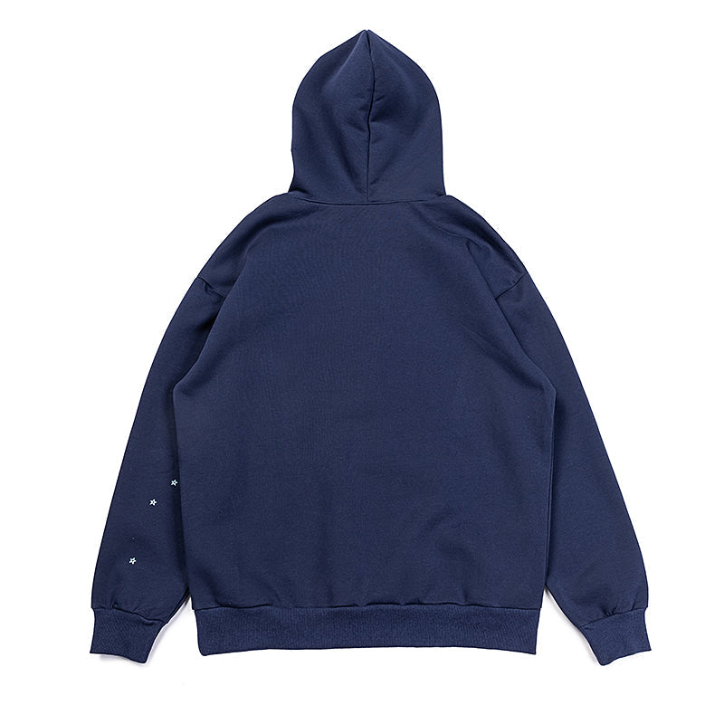 Sp5der Angel Number 555 Hoodie [Navy]