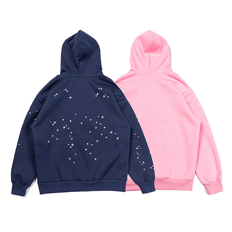 Sp5der Atlanta Hoodie [Navy & Pink]
