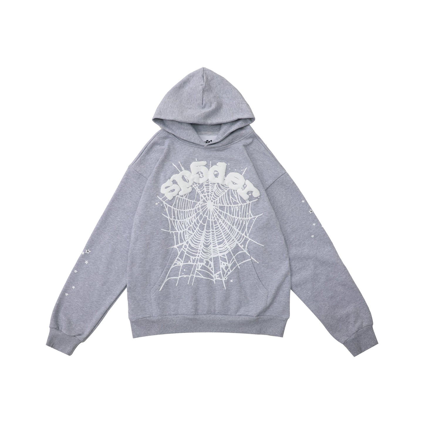 Sp5der OG Web Hoodie [Black & Grey]
