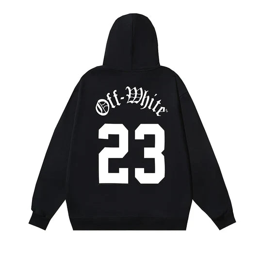 Off-White "Alloh" Hoodie [Black & Grey]
