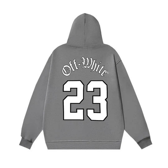 Off-White "Alloh" Hoodie [Black & Grey]