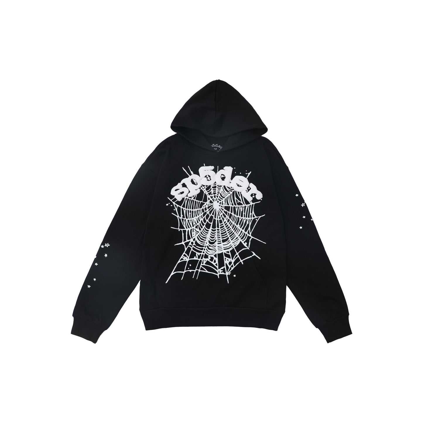 Sp5der OG Web Hoodie [Black & Grey]