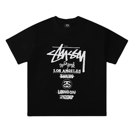 Stussy FW23 New World Tour Letter [Black]