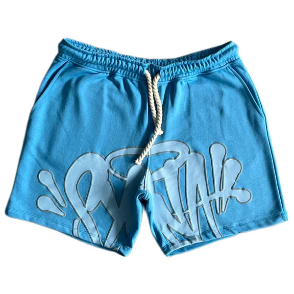Syna World "Syna Logo" Blue & Gray Shorts