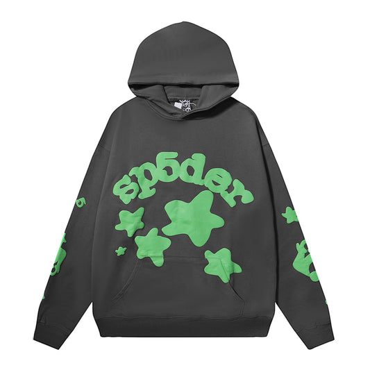 Sp5der Beluga Hoodie [Grey/Green]
