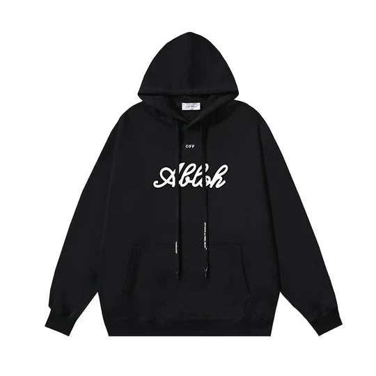 Off-White "Alloh" Hoodie [Black & Grey]