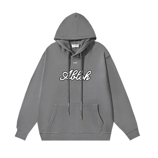 Off-White "Alloh" Hoodie [Black & Grey]