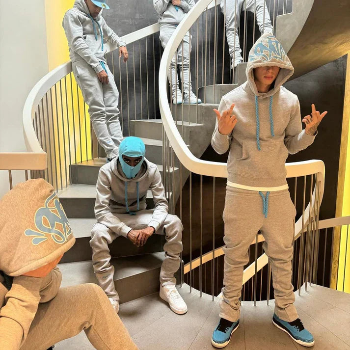 Syna World "Syna Logo" Tracksuit [Grey/Blue]