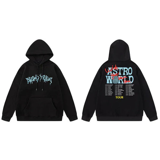 Travis Scott Astro World Hoodie [Black]