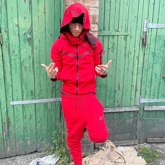 Nike Tech Fleece [Red/Black]