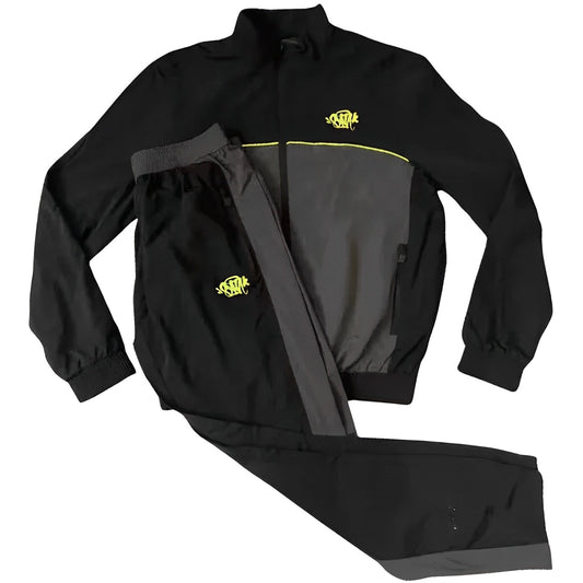 Syna World Logo Shell Tracksuit [Black/Grey/Yellow]