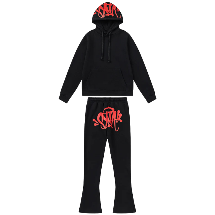 Syna World Logo Tracksuit [Black/Red]