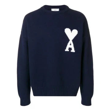 Ami Paris Sweater [Navy Blue]