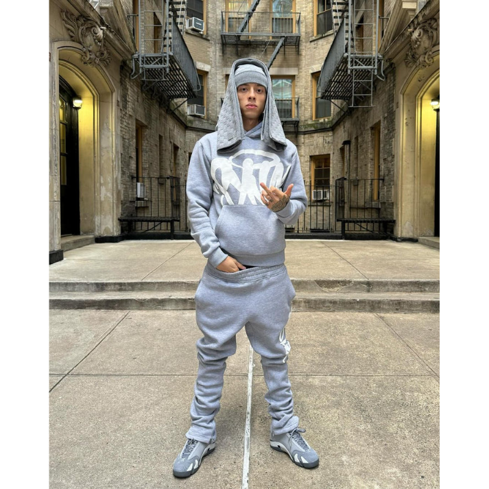 Syna World "TEAM SYNA" Tracksuit [Marl Grey/White]