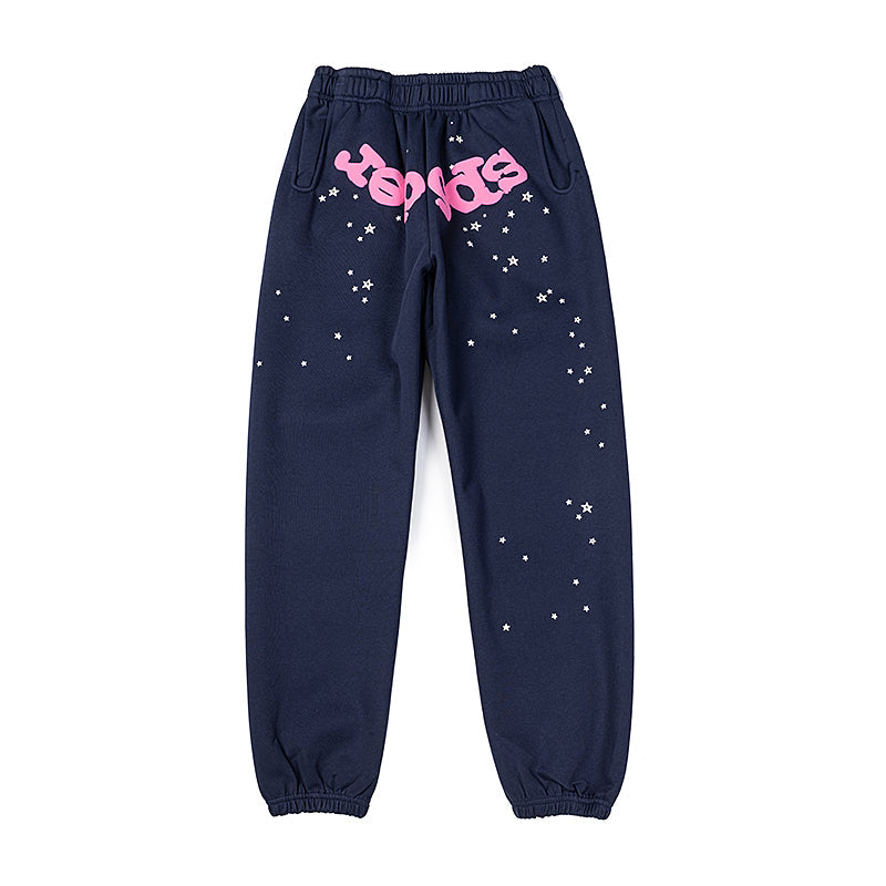 Sp5der Atlanta Sweatpants [Navy & Pink]