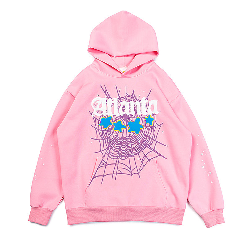 Sp5der Atlanta Hoodie [Navy & Pink]