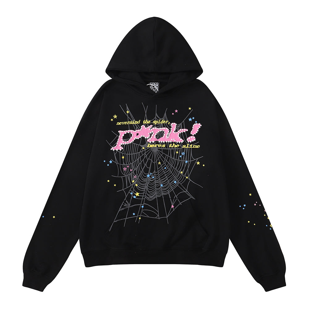 Sp5der P*nk Tracksuit [Black & Pink]