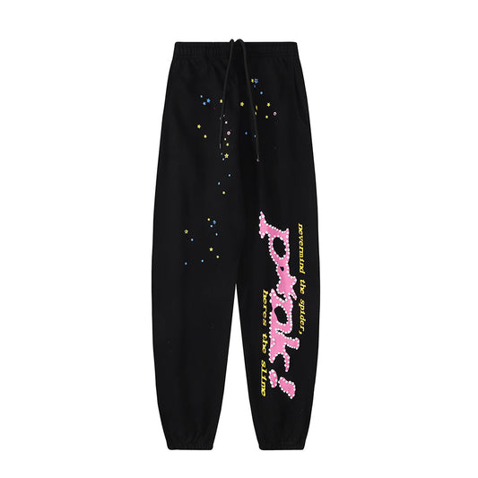 Sp5der P*nk Sweatpants [Black]