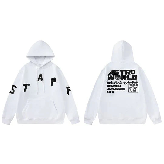 Travis Scott Cactus Jack Festival Staff Hoodie [White]