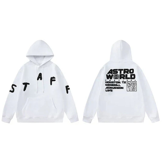 Travis Scott Cactus Jack Festival Staff Hoodie [White]