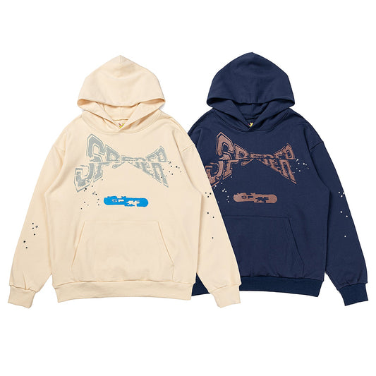 Sp5der Motorsport Hoodie [Beige & Navy]