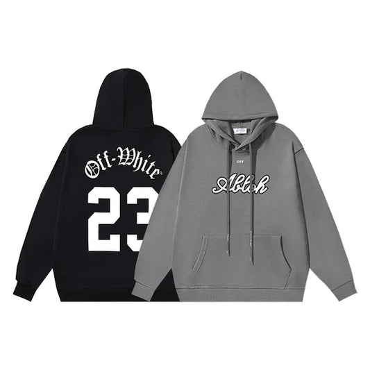 Off-White "Alloh" Hoodie [Black & Grey]